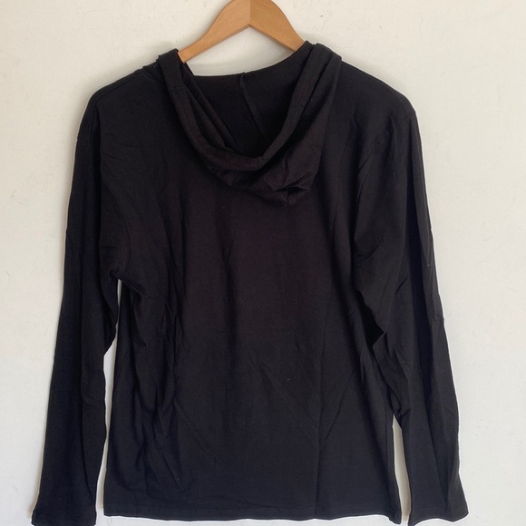 Reason Black Long-sleeve hooded Graphic Tee, Size M, NWOT - Picture 5 of 6